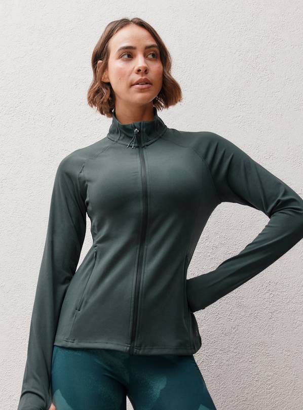 REAKTIV Dark Green Quarter Zip Long Sleeve Performance Top XXL